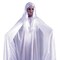 Gossamer Ghost Costume with White Robe Cape and Gloves, Haunted House Events